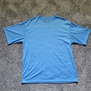 Nike Light Blue Short Sleeve Dri- Fit Athletic Tee Size Large